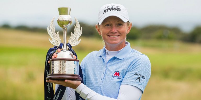 Stacy Lewis, la campeona madre del Abierto de Escocia