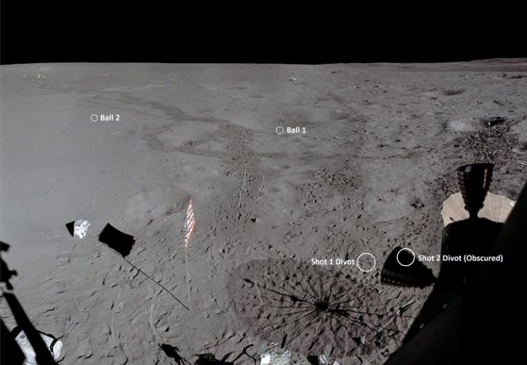 La tecnología permitió aclarar una gran duda: Así llegó el golf a la Luna
