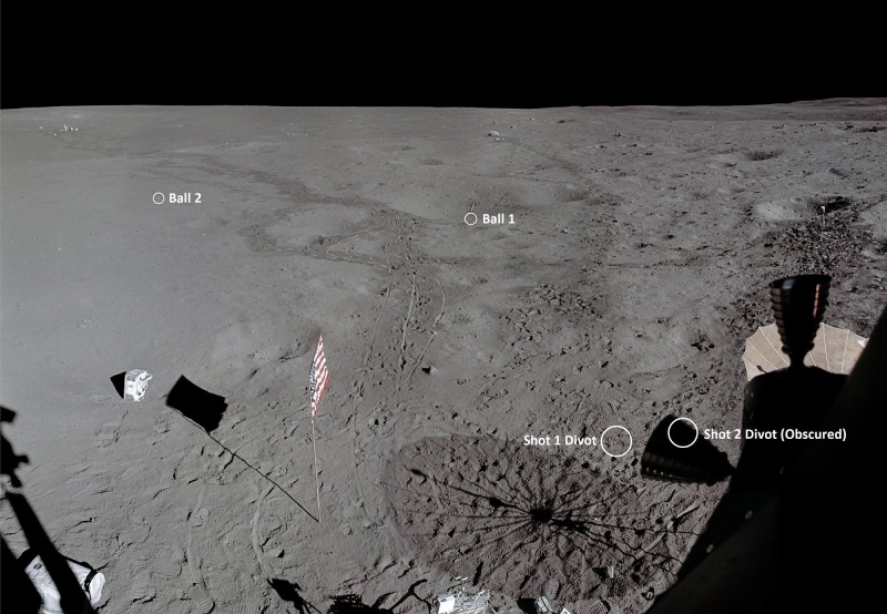 La tecnología permitió aclarar una gran duda: Así llegó el golf a la Luna