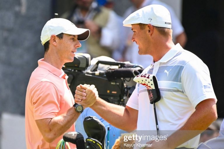Rory McIlroy admitió que DeChambeau influyó en su cambio de swing que lo tiene con un irregular rendimiento