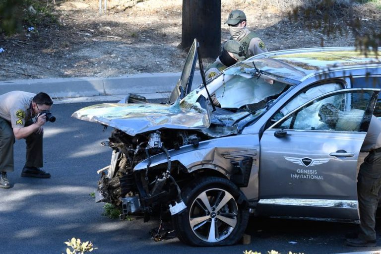 Primera foto de Tiger Woods después del accidente