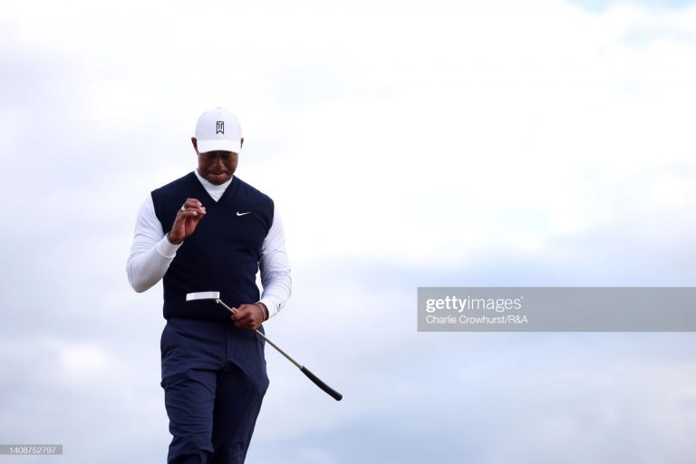 “Un día largo y lento” para Tiger Woods, en su regreso al Open