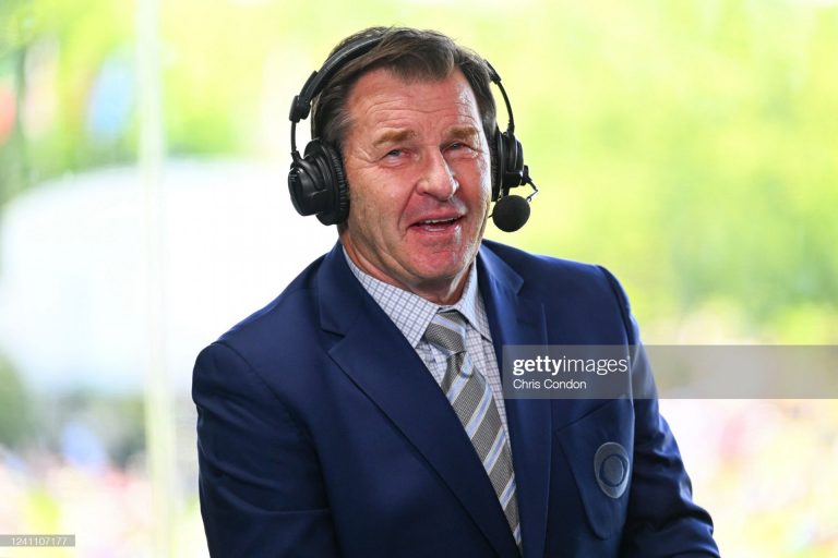 Emotiva despedida de Nick Faldo como analista de CBS Sports
