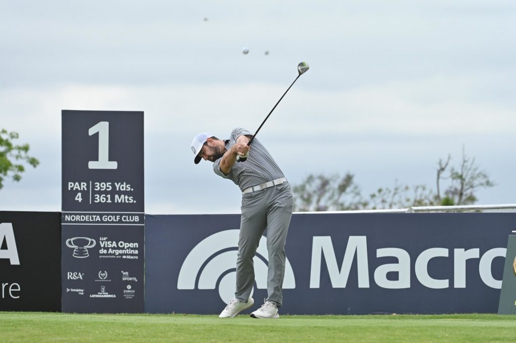Cristóbal del Solar se sostiene en el tercio medio del Visa Open de Argentina