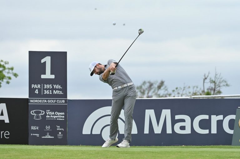 Cristóbal del Solar se sostiene en el tercio medio del Visa Open de Argentina