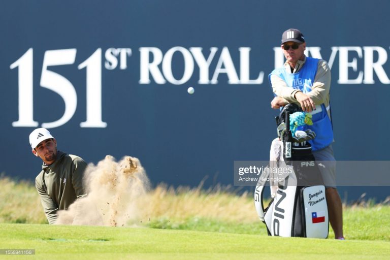 Dura primera ronda de Joaquín Niemann en el Open Championship